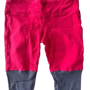 ALO Yoga Pink and Gray Goddess Leggings sz s